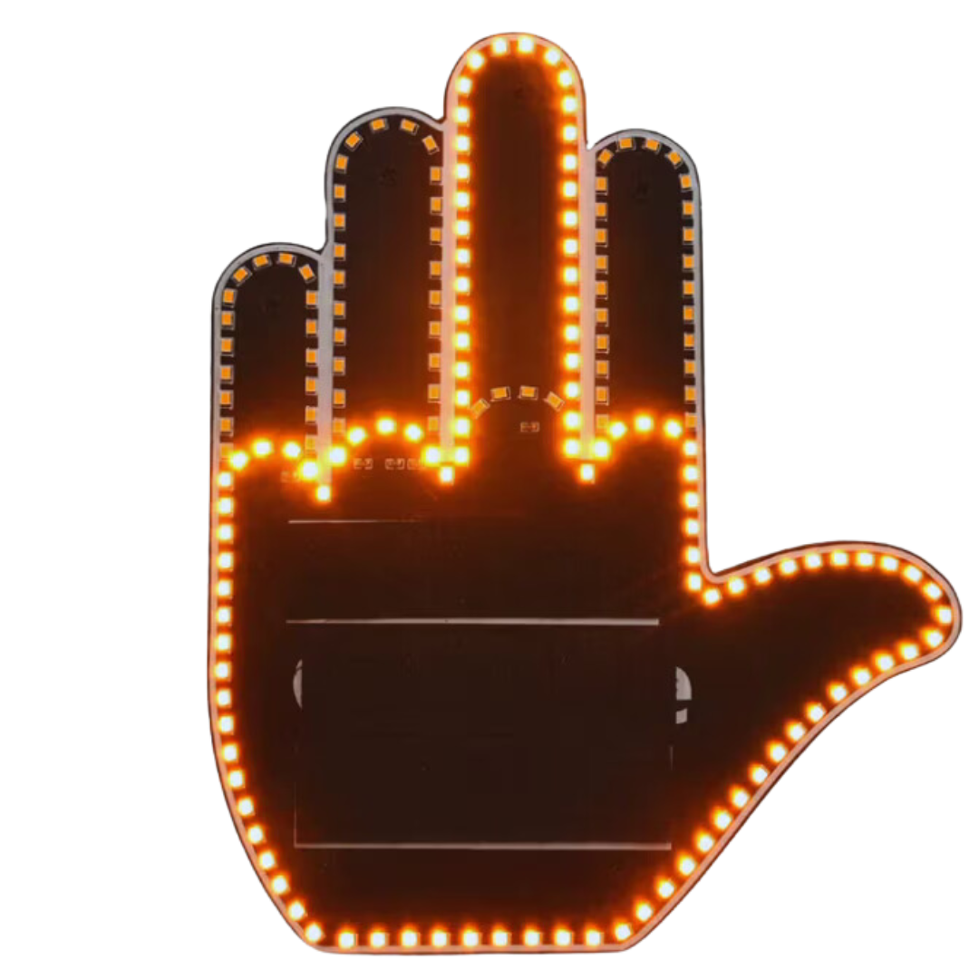  Finger Flicker, The GloGesture - Led Hand Sign, Middle